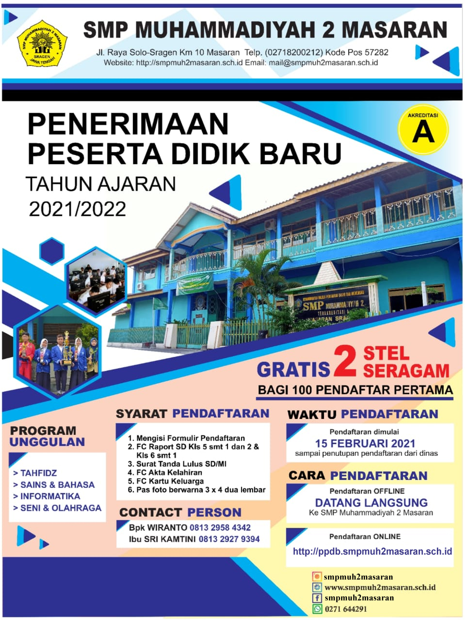 ppdb smpmuh2masaran 2021